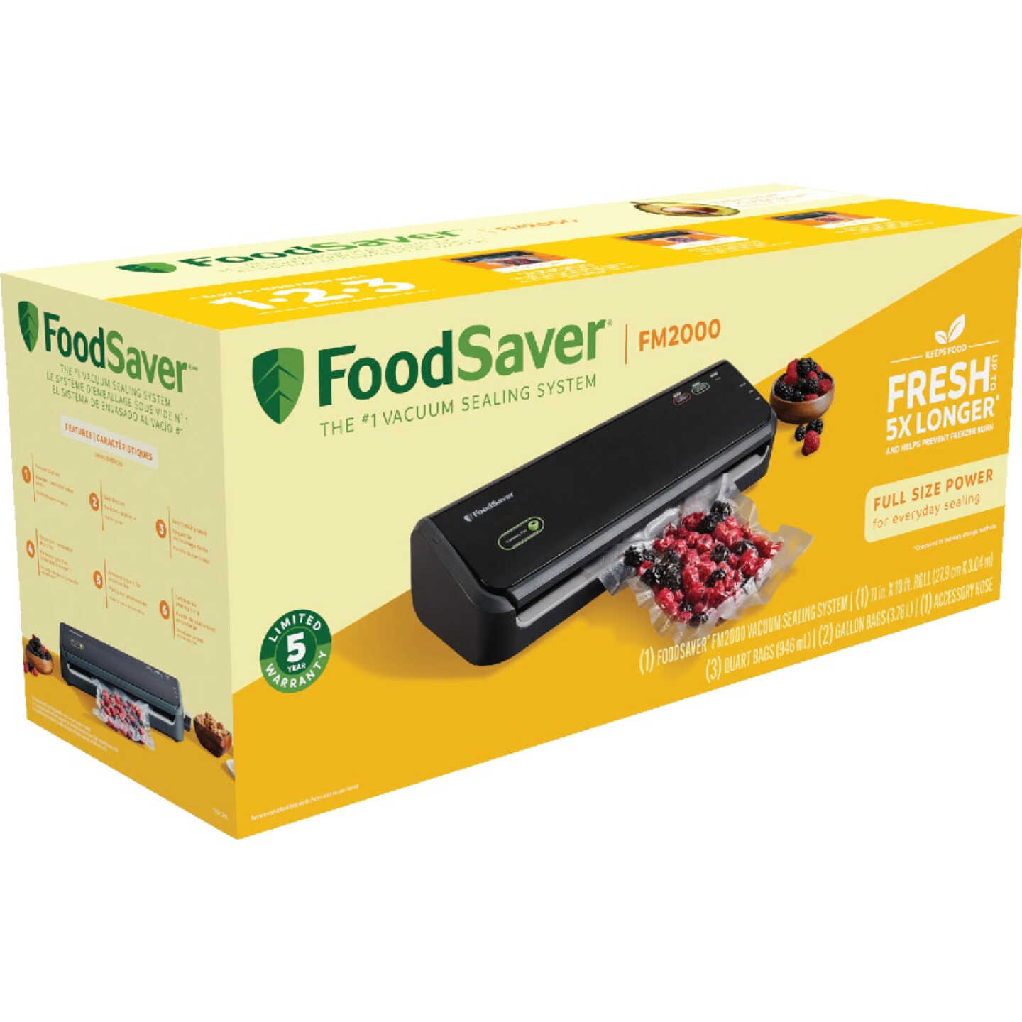 FoodSaver Vacuum Sealer Machine System with Bonus Handheld Vacuum Sealer in  White