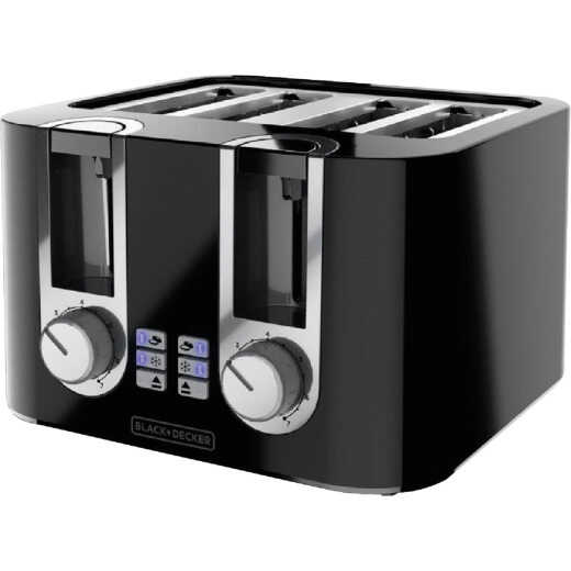 BLACK+DECKER 2-Slice Stainless Steel 750-Watt Toaster in the Toasters  department at