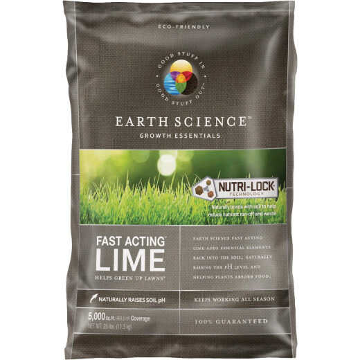 Earth Science Fast Acting 25 Lb. 5000 Sq. Ft. Coverage Lime