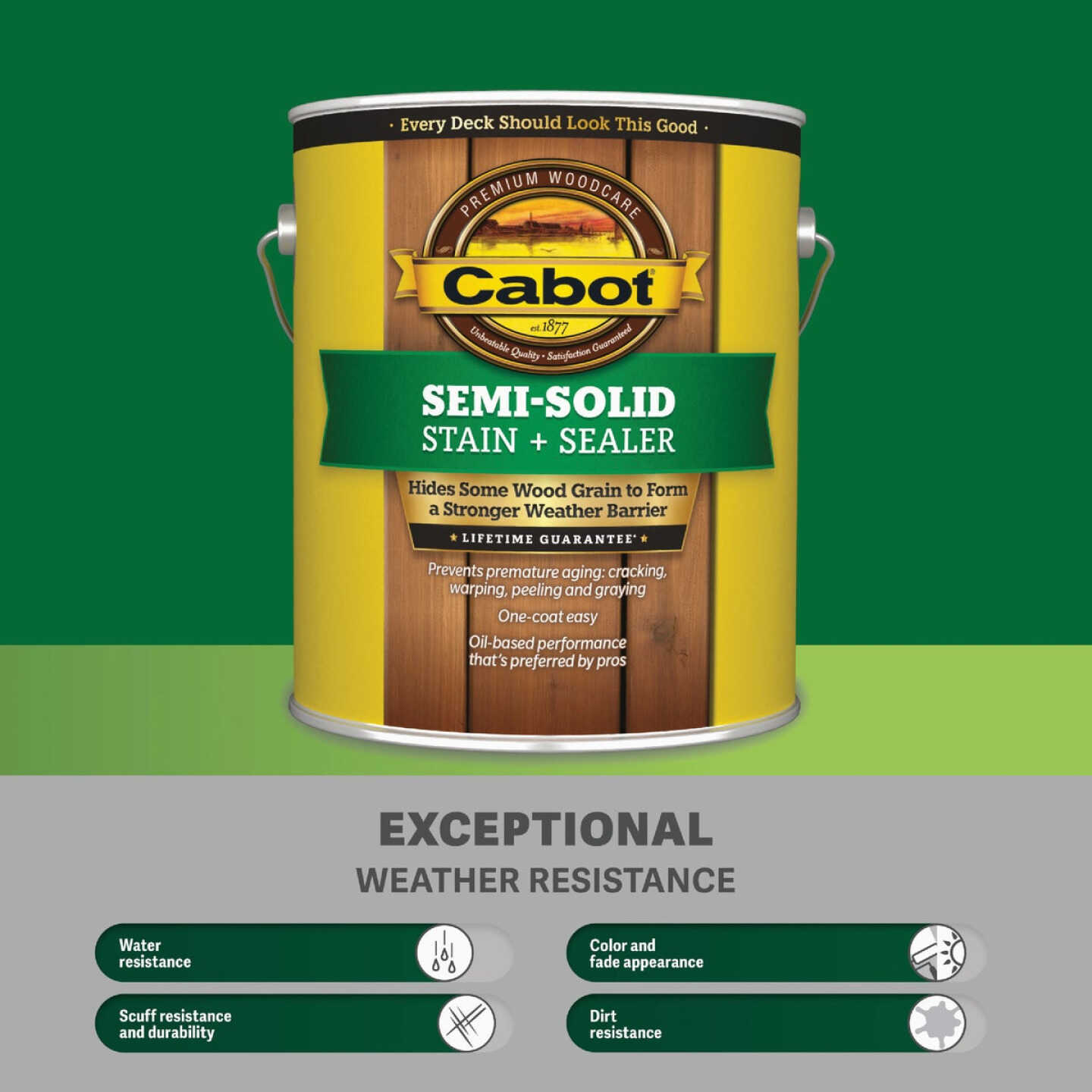 Cabot Voc Semi Solid Deck And Siding Stain 17406 Neutral Base 1 Gal